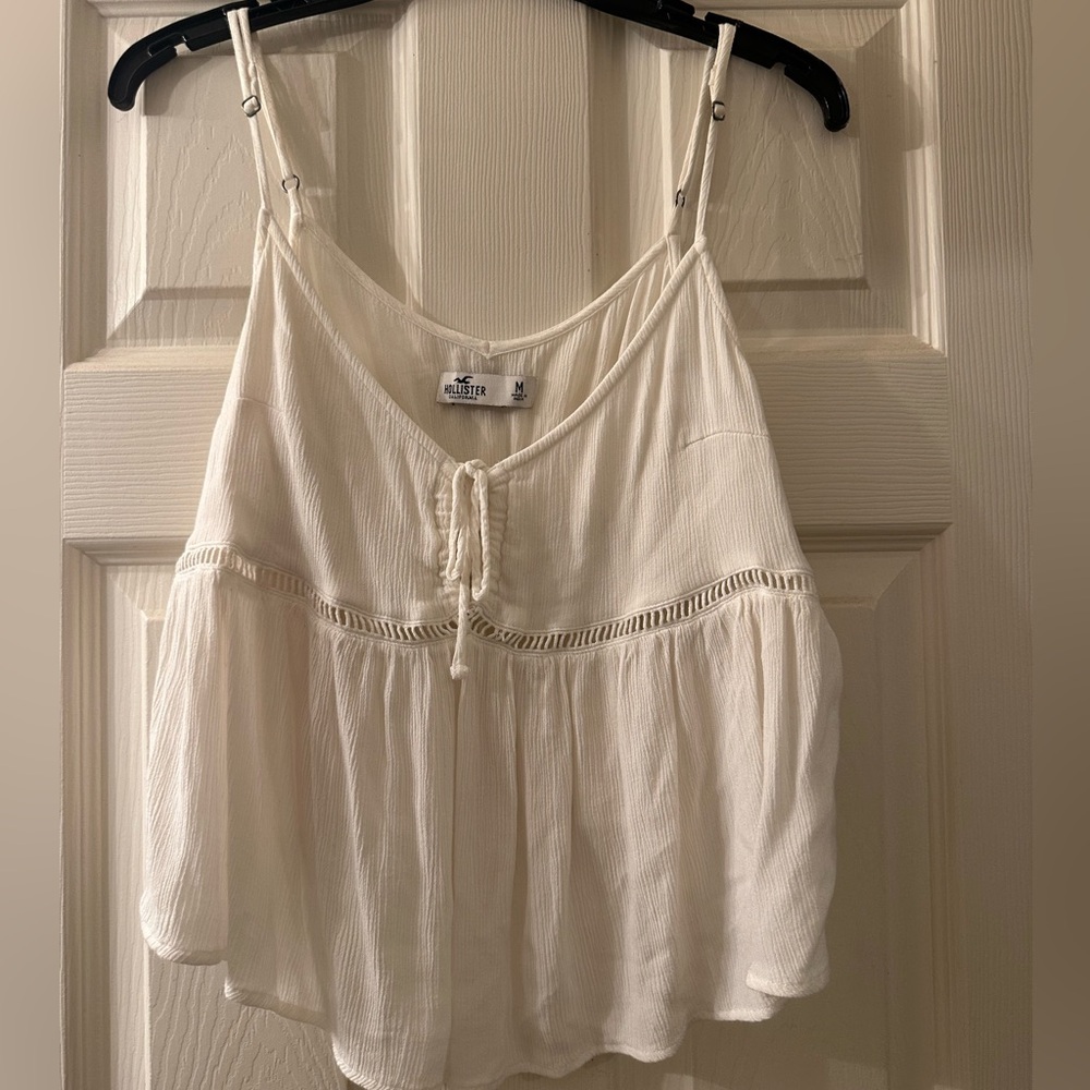 Hollister White Tank Top